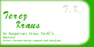 terez kraus business card